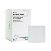 DermaRite Gauze Adhesive Dressing, White, Sterile, 2 x 3¾ inch