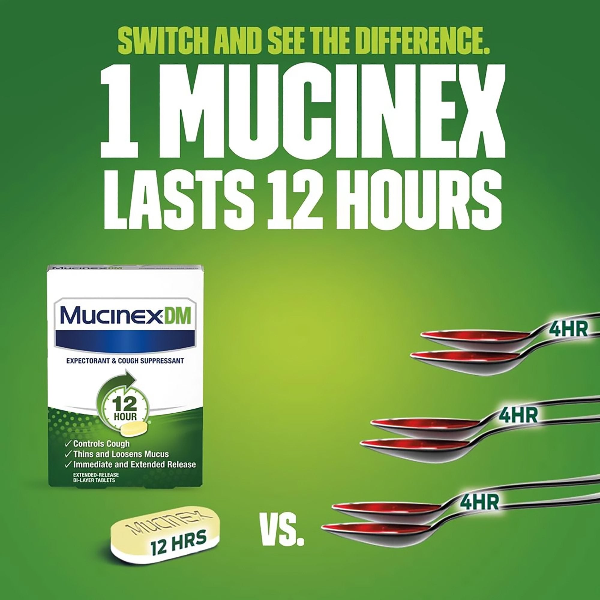 Mucinex DM Guaifenesin / Dextromethorphan Cold and Cough Relief