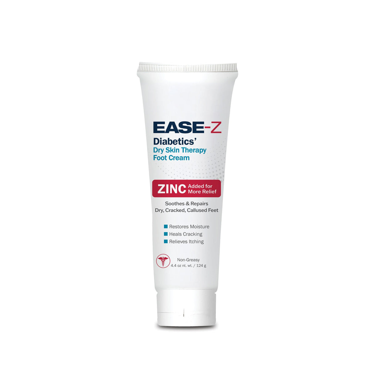EASE-Z Diabetics' Dry Skin Therapy Foot Cream, Scented, 4.4-ounce Tube
