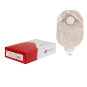 New Image™ 18402 Two-Piece Transparent Urostomy Pouch, 44 mm Flange, Green Match