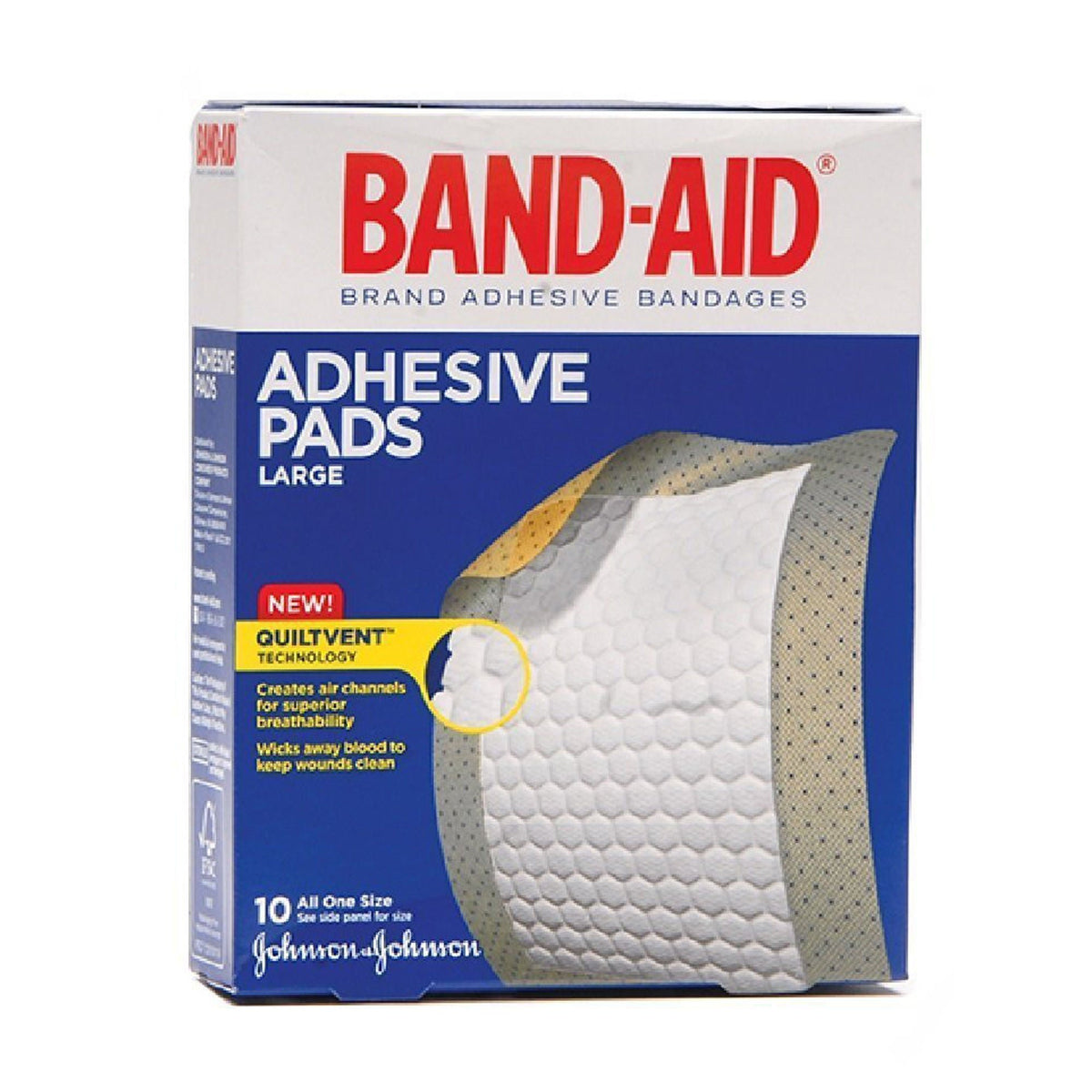 Band-Aid® Comfort-Flex Adhesive Pads, 2-7/8 x 4 Inch — Box of 10