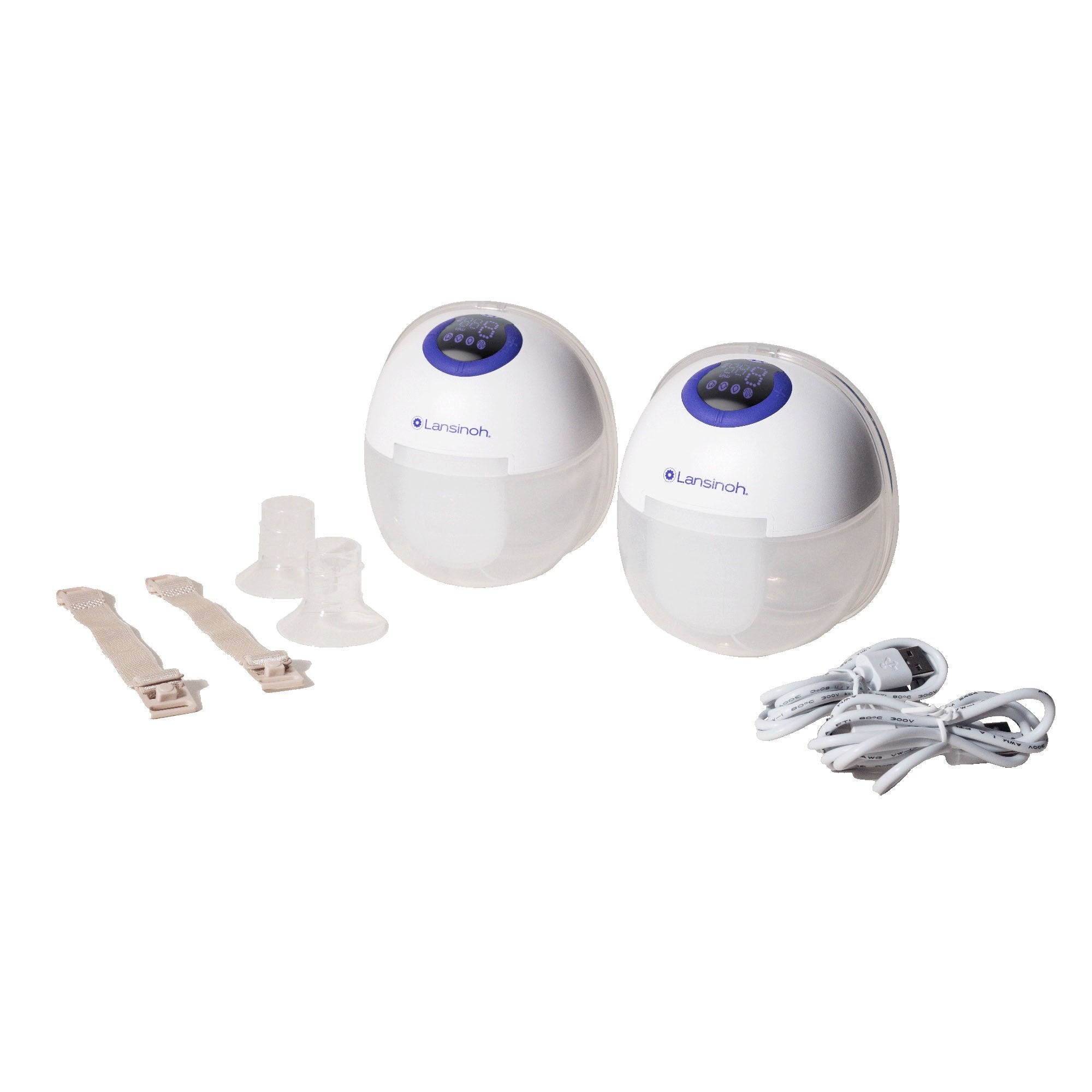 Lansinoh DiscreetDuo Wearable Breast Pump for Quiet Hands-Free Pumping
