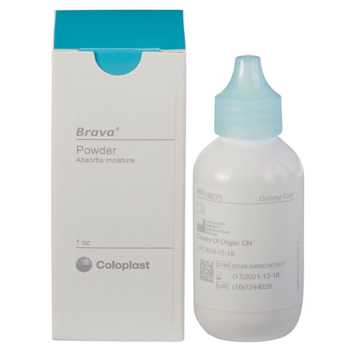 Brava® Ostomy Barrier Powder, 1-ounce Squeeze Bottle — Box of 16
