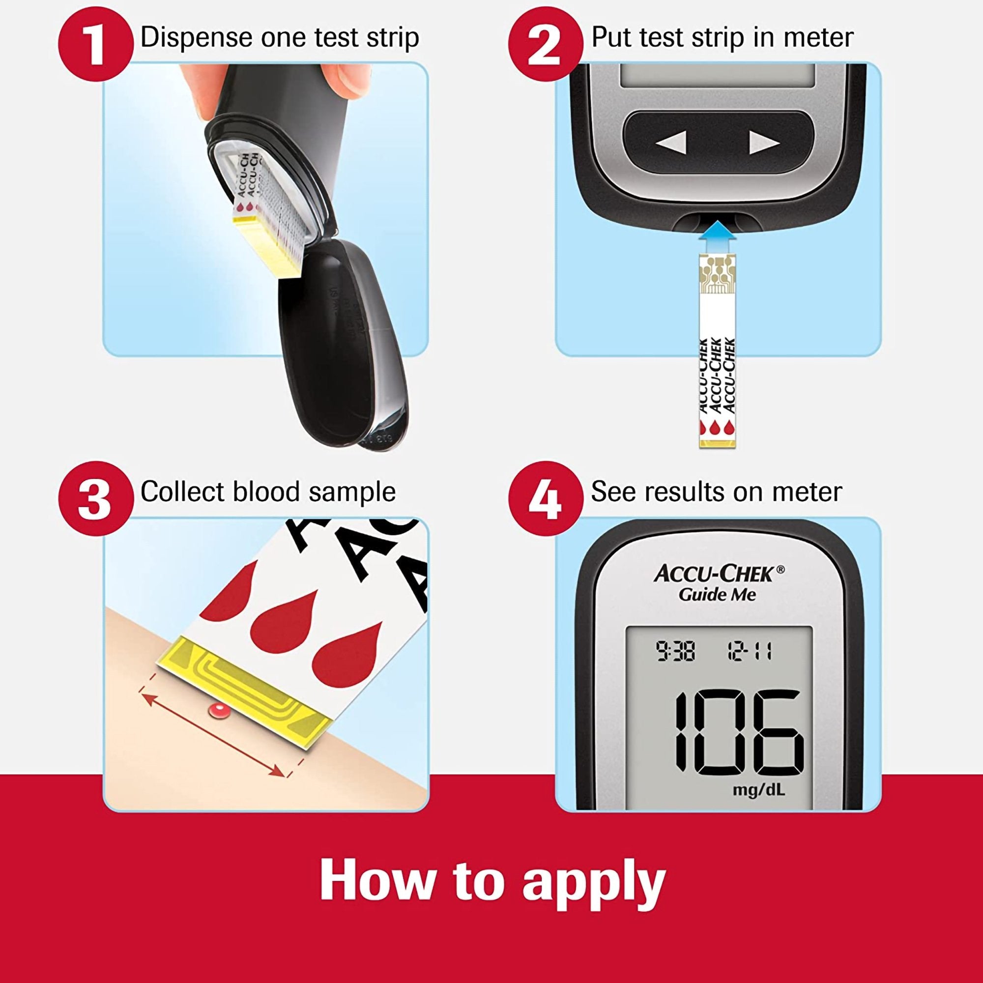 Accu-Chek Guide Blood Glucose Test Strips