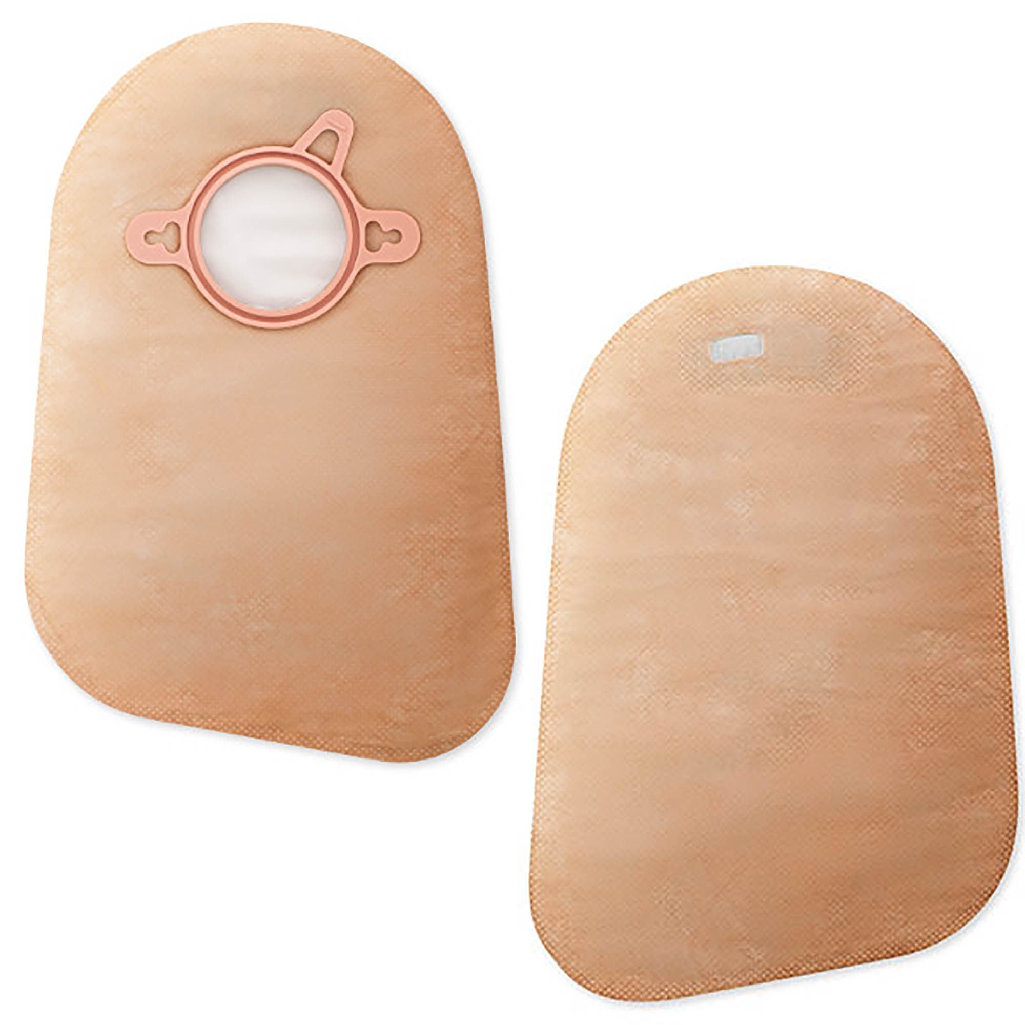 New Image™ Two-Piece Beige Filtered Ostomy Pouch, 44mm Flange, Green Match
