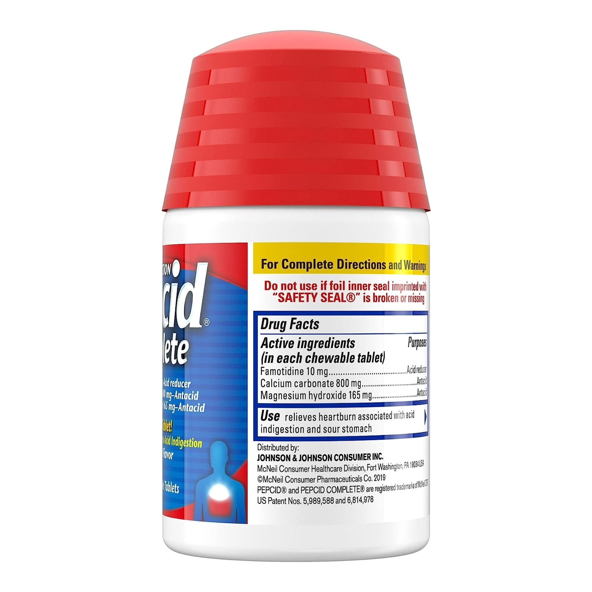 Pepcid Complete Chewable Tablets Cool Mint Flavor