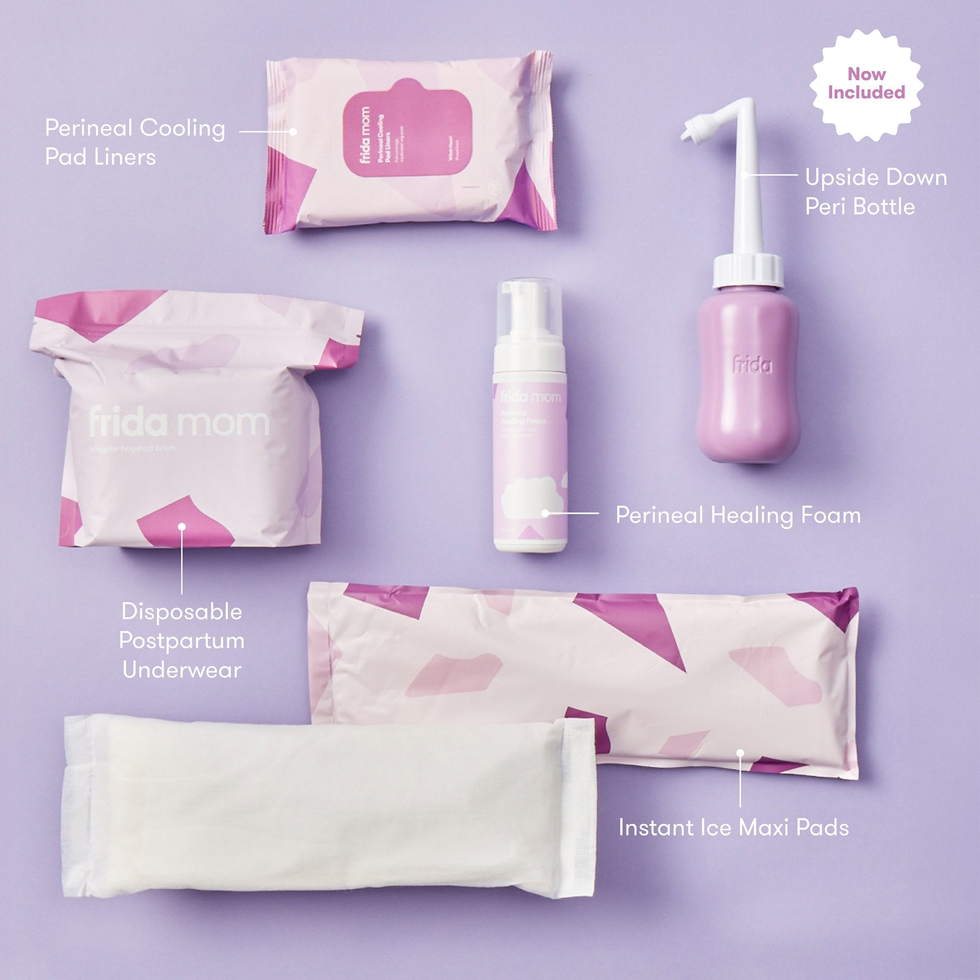 frida mom Postpartum Recovery Essentials Kit with Peri Bottle