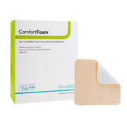 ComfortFoam™ Silicone Adhesive without Border Silicone Foam Dressing, 3 x 3 Inch — Box of 10