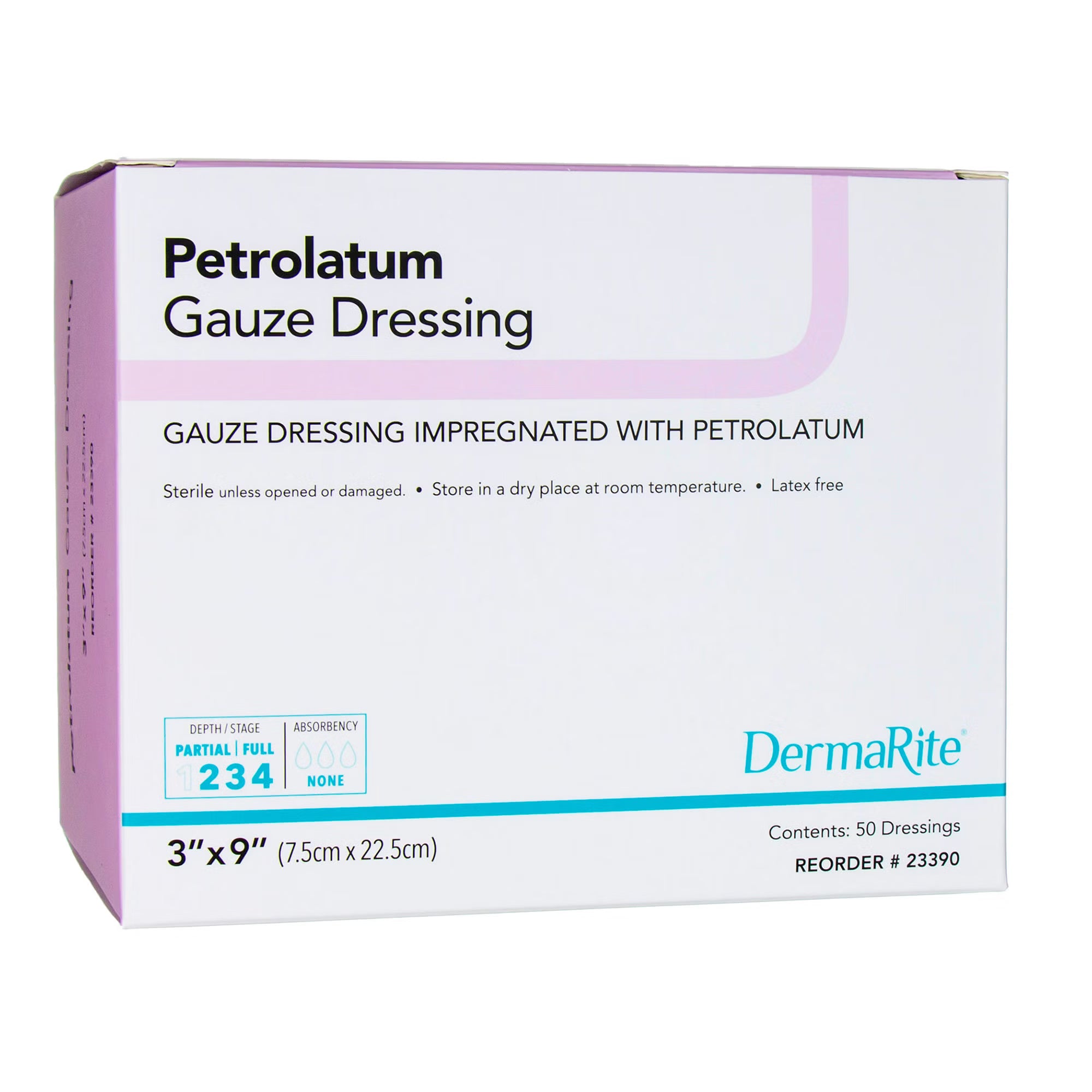 DermaRite® Petrolatum Impregnated Dressing, 3 x 9 Inch