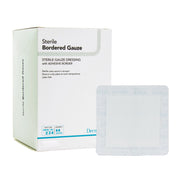 DermaRite® Sterile Gauze Adhesive Dressing, 4 x 10 Inch — Box of 25