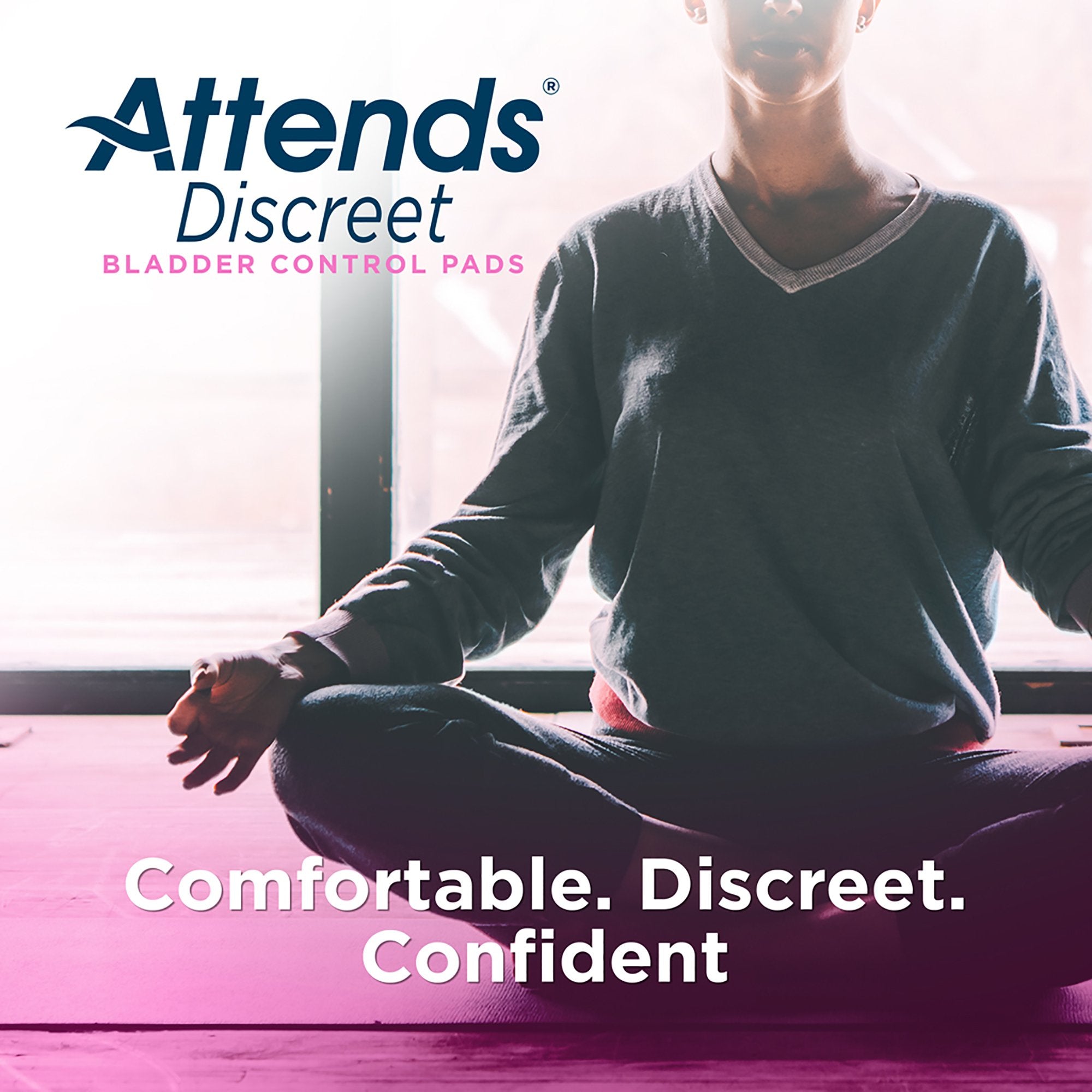 Attends Discreet Women's Ultra Thin Bladder Control Pad
