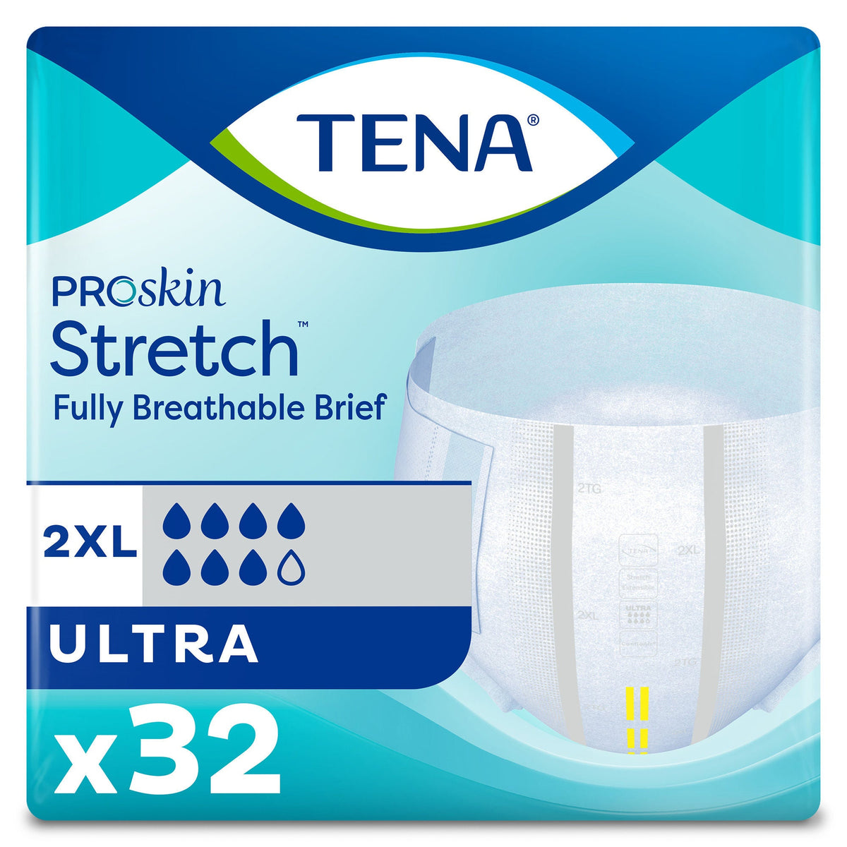 Tena® ProSkin Stretch™ Ultra Incontinence Brief, 2X-Large