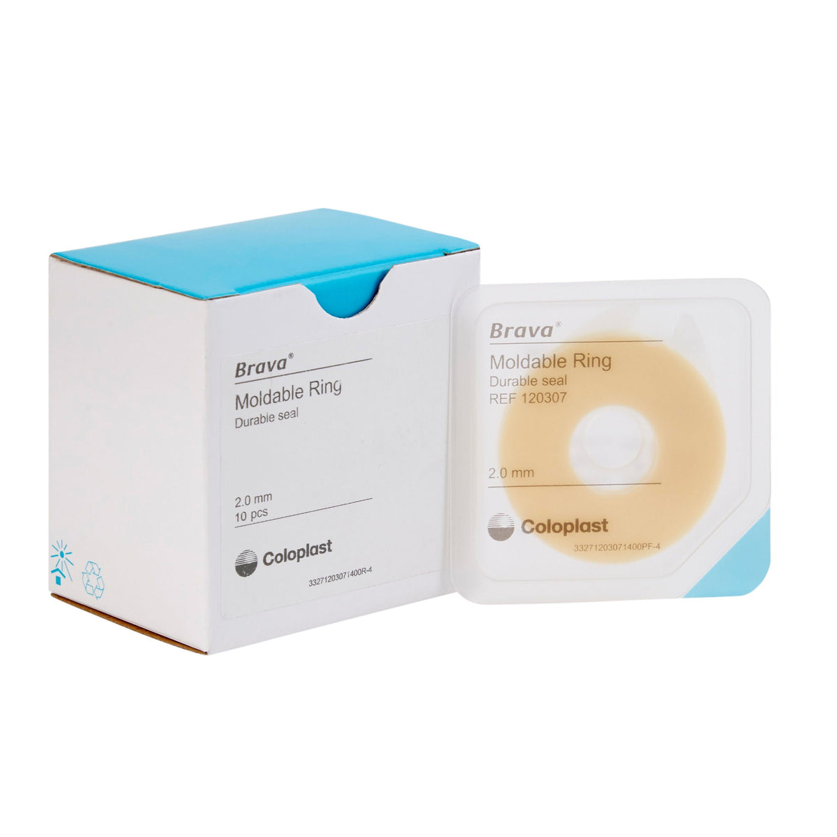 Brava® Moldable Ostomy Ring 2-mm Thick, 2-inch Diameter, Moldable, Alcohol-Free — Box of 10