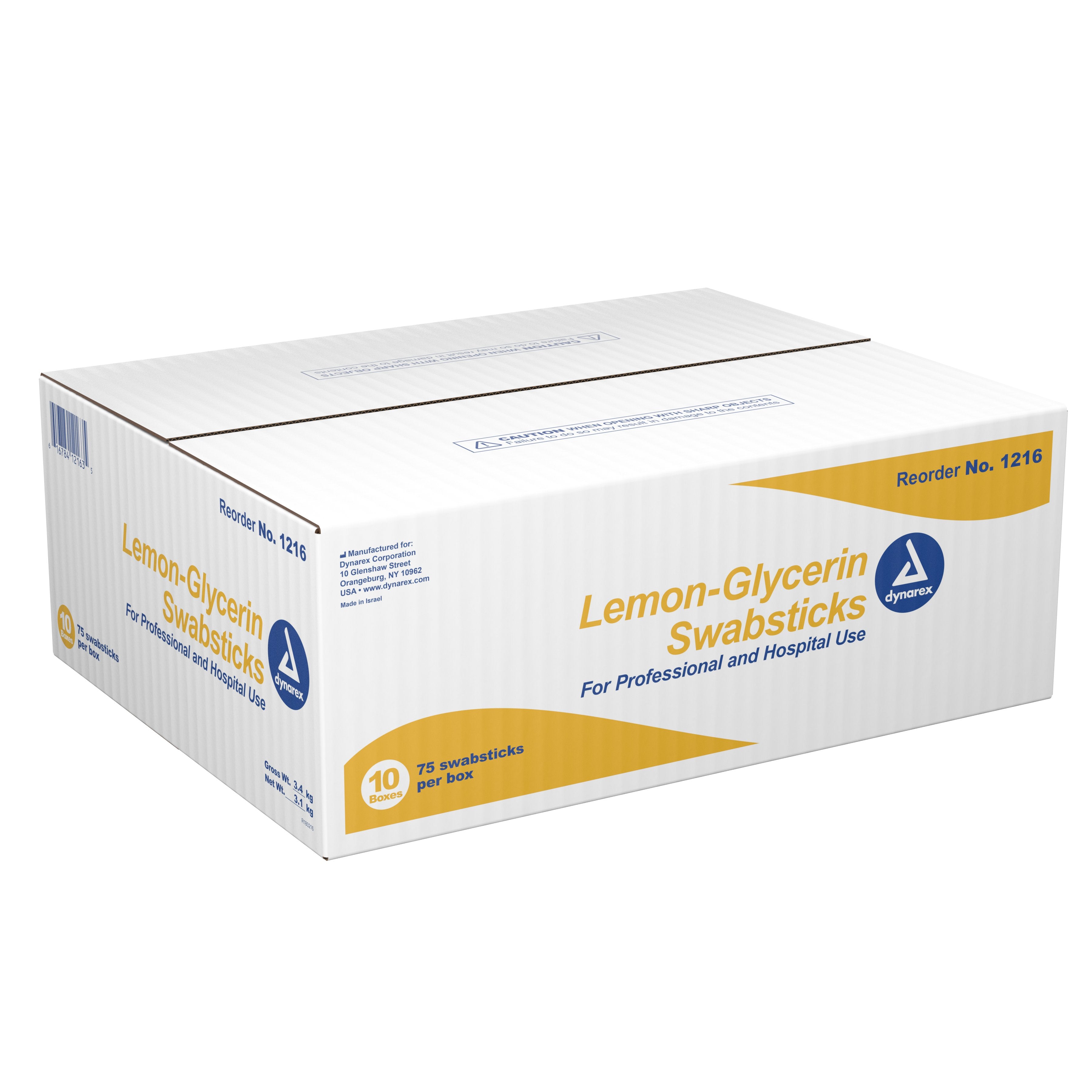 dynarex Lemon-Glycerin Oral Swabsticks