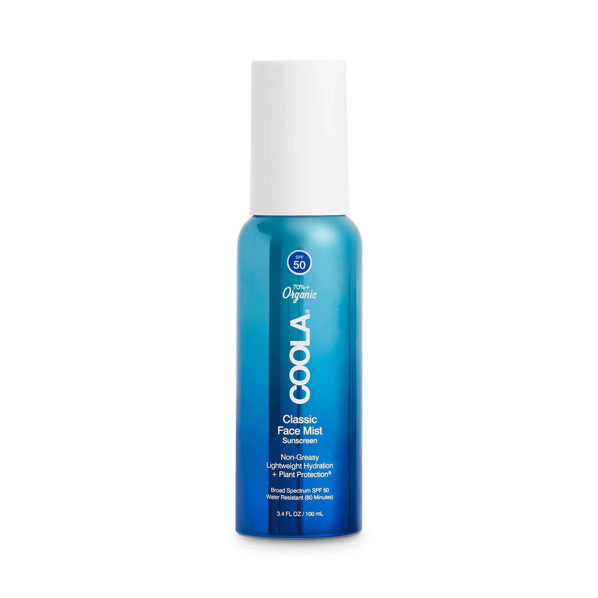 Coola® Classic Face Mist Sunscreen with Plant Protection® SPF 50, 3.4-ounce Can