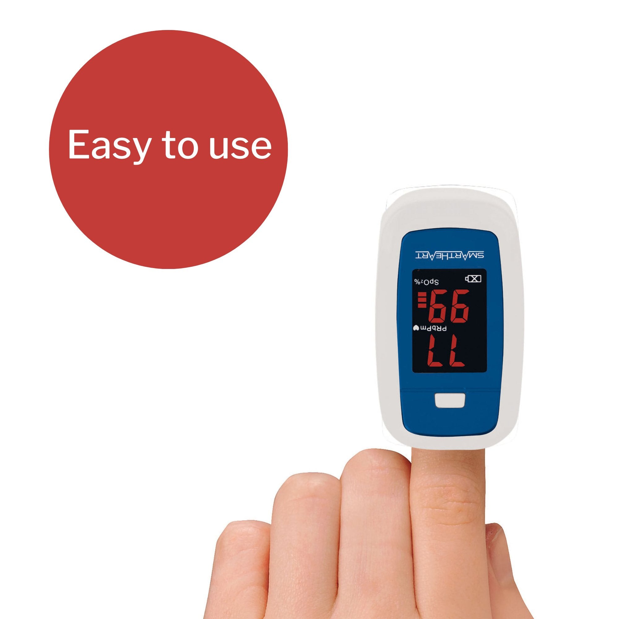 SmartHeart Economy Fingertip Pulse Oximeter for Blood Oxygen Saturation