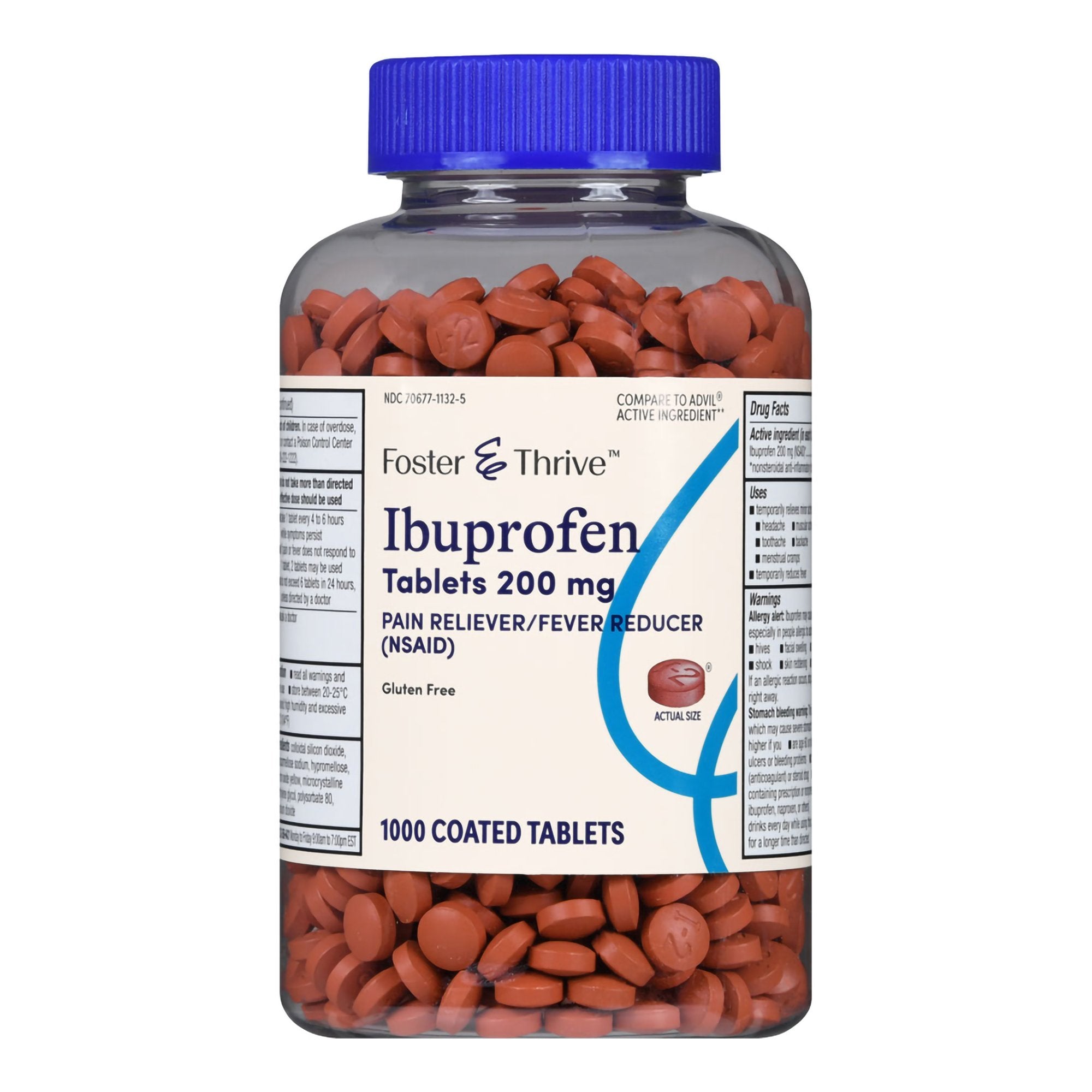 Foster & Thrive Ibuprofen 200 mg Coated Tablets