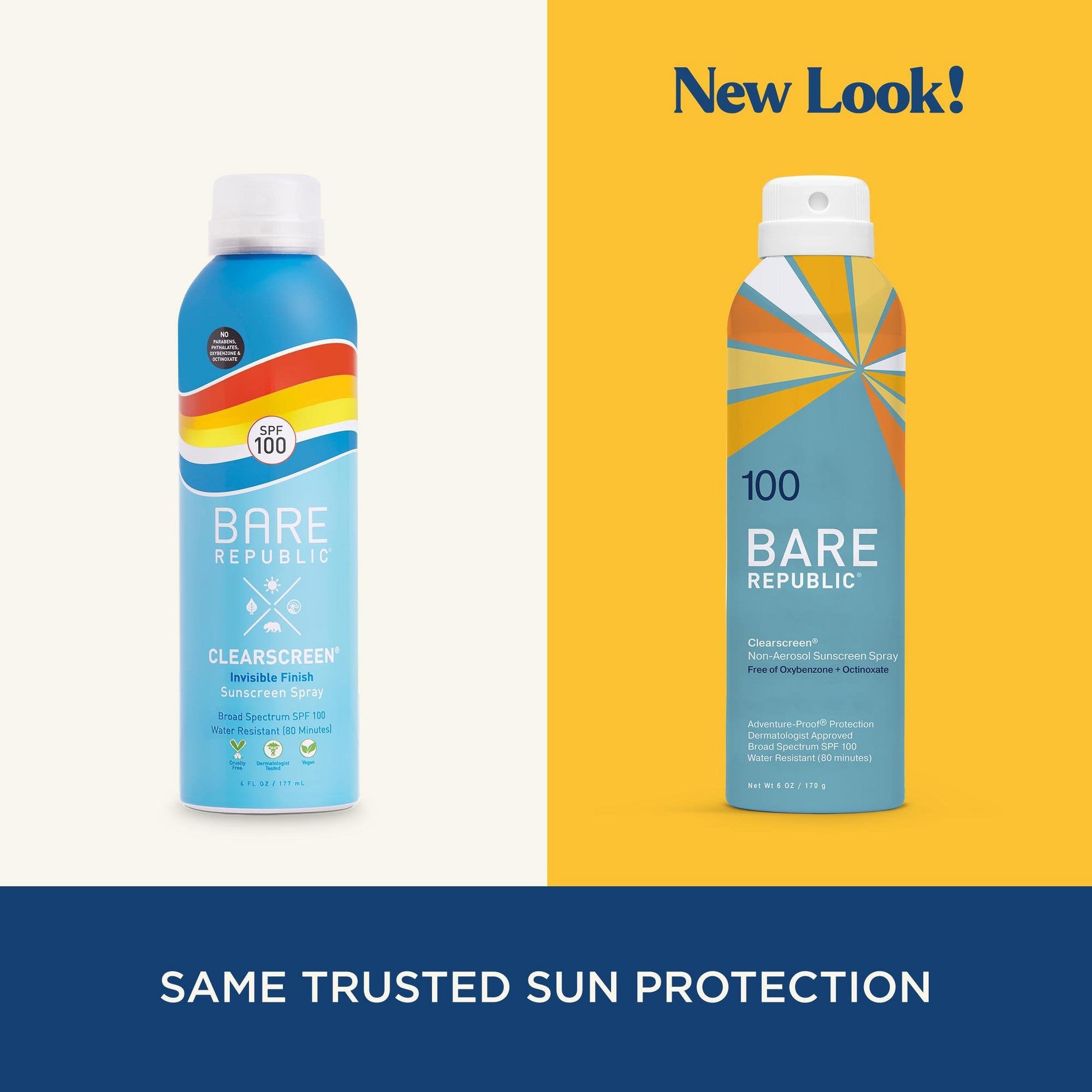 Bare Republic SPF 100 Clearscreen Nonaerosol Sunscreen Spray
