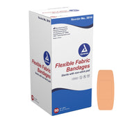 dynarex® Tan Adhesive Strip, 2 x 4.5 Inch — Box of 50
