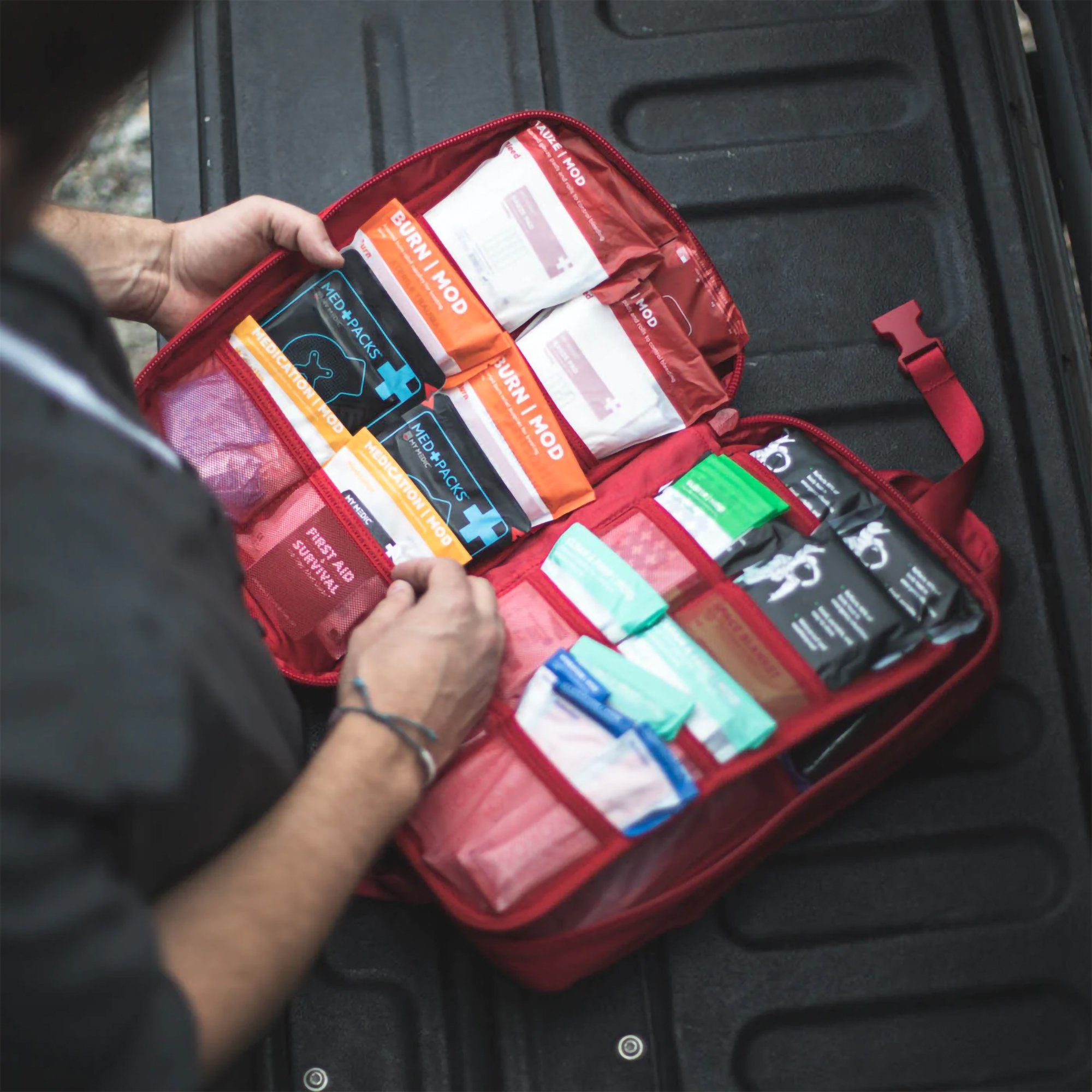 My Medic MyFAK Pro First Aid Kit, Large Trauma Kit with Medical Supplies, Black