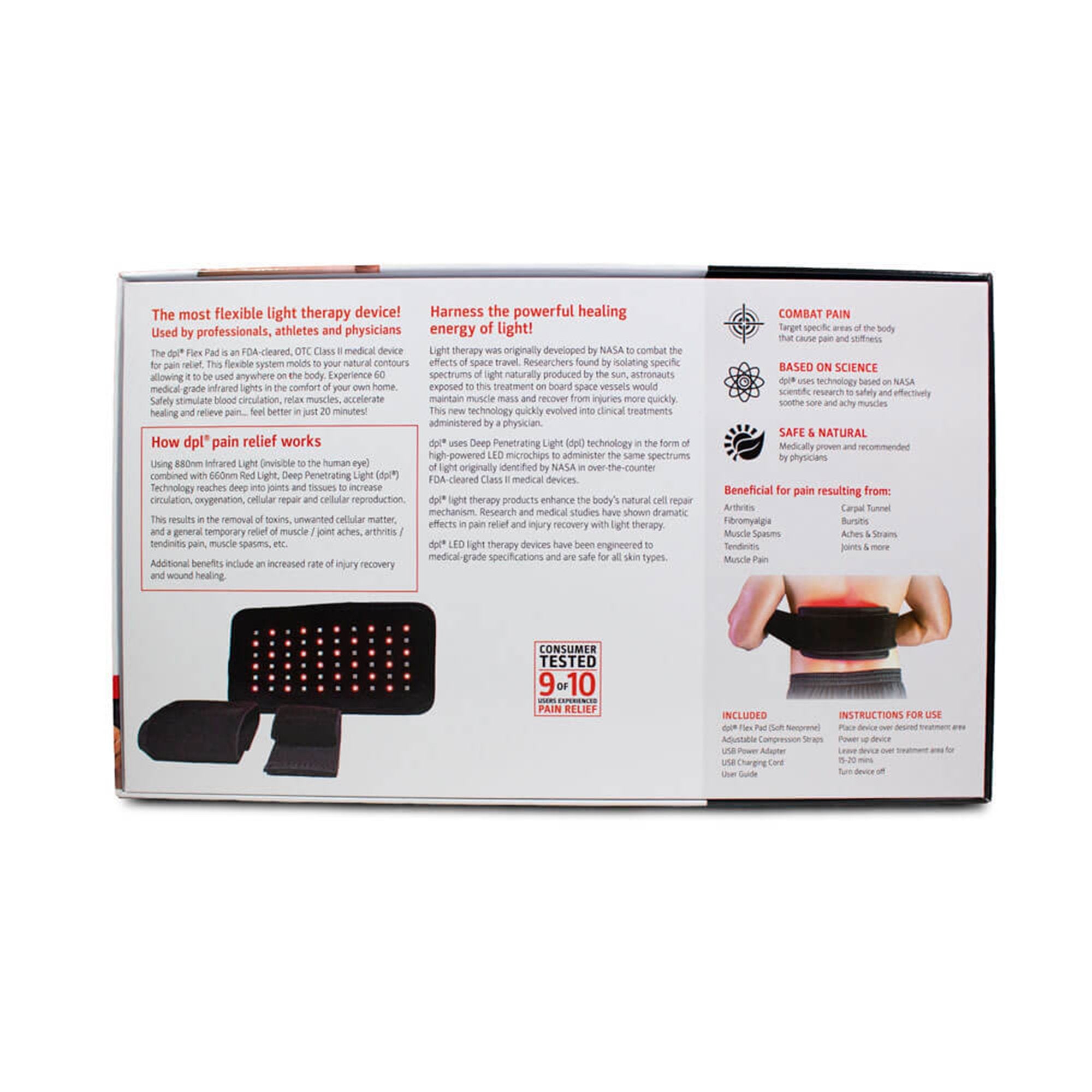 dpl® Flex Pad LED Light Therapy Device