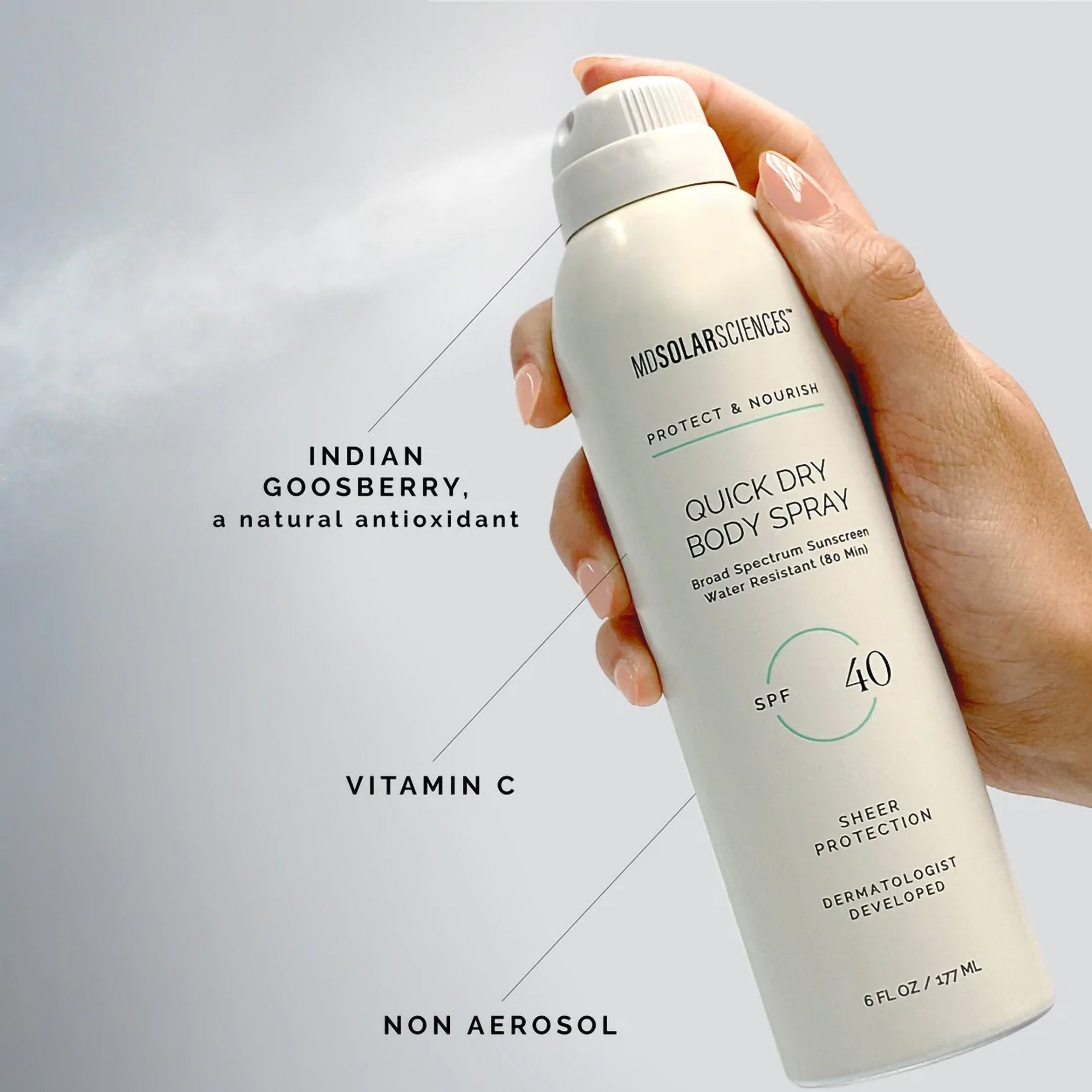 MDSolarSciences Quick Dry Body Spray Sunscreen SPF 40 6-pack