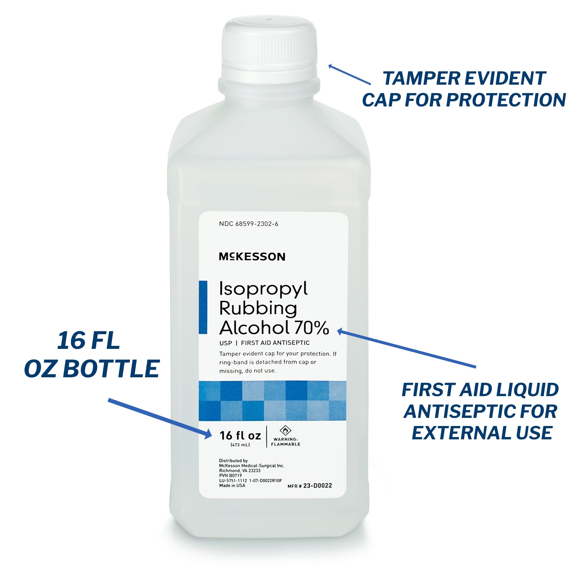 McKesson 70% Isopropyl Alcohol Antiseptic