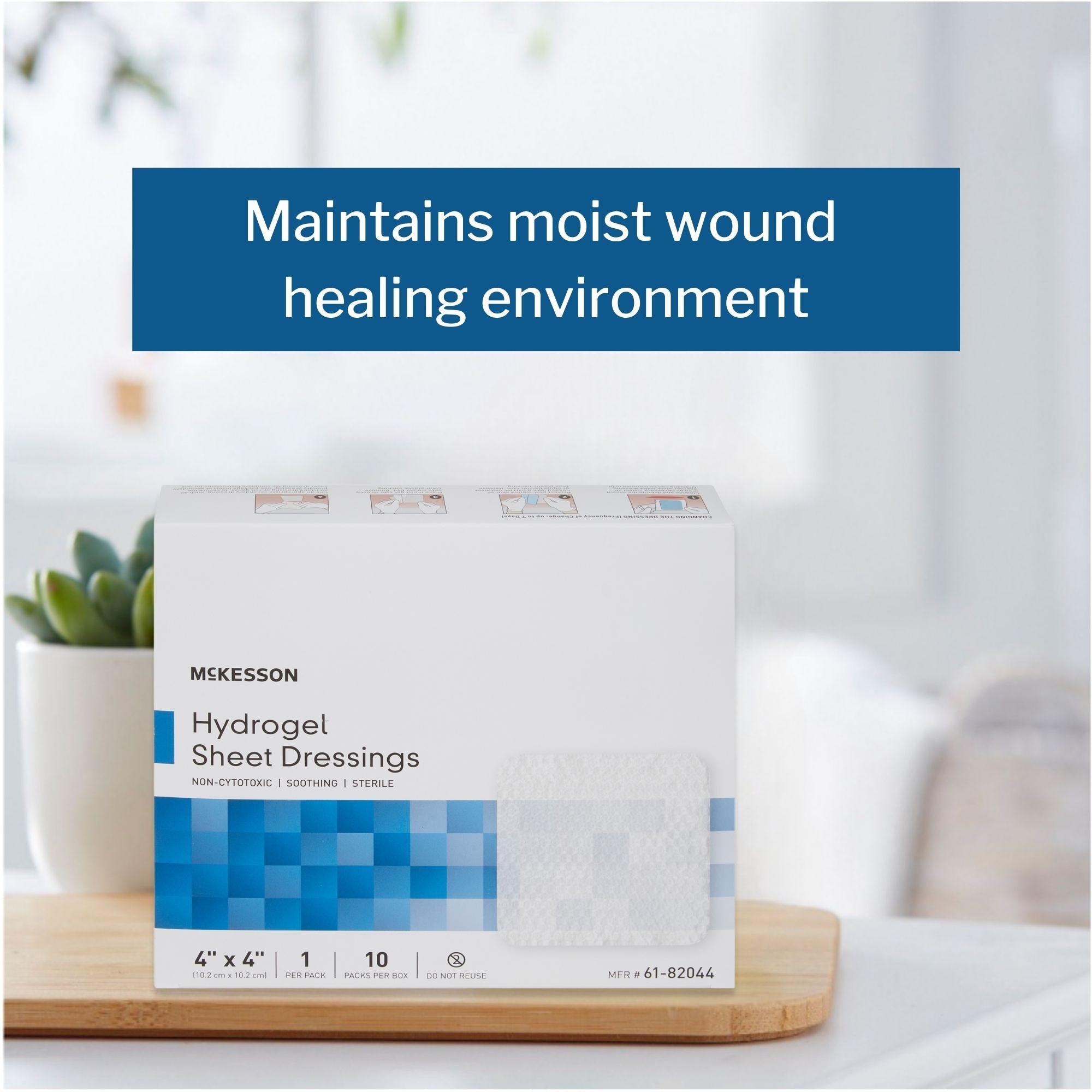 McKesson Hydrogel Dressing, 4 x 4 Inch