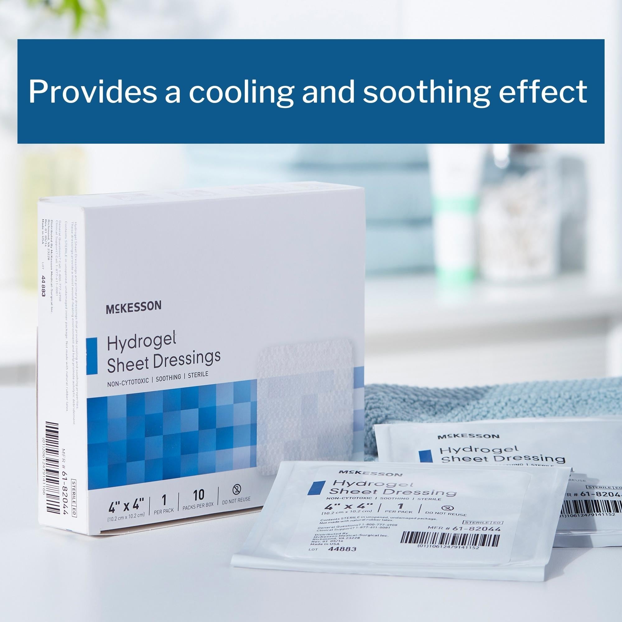 McKesson Hydrogel Dressing, 4 x 4 Inch