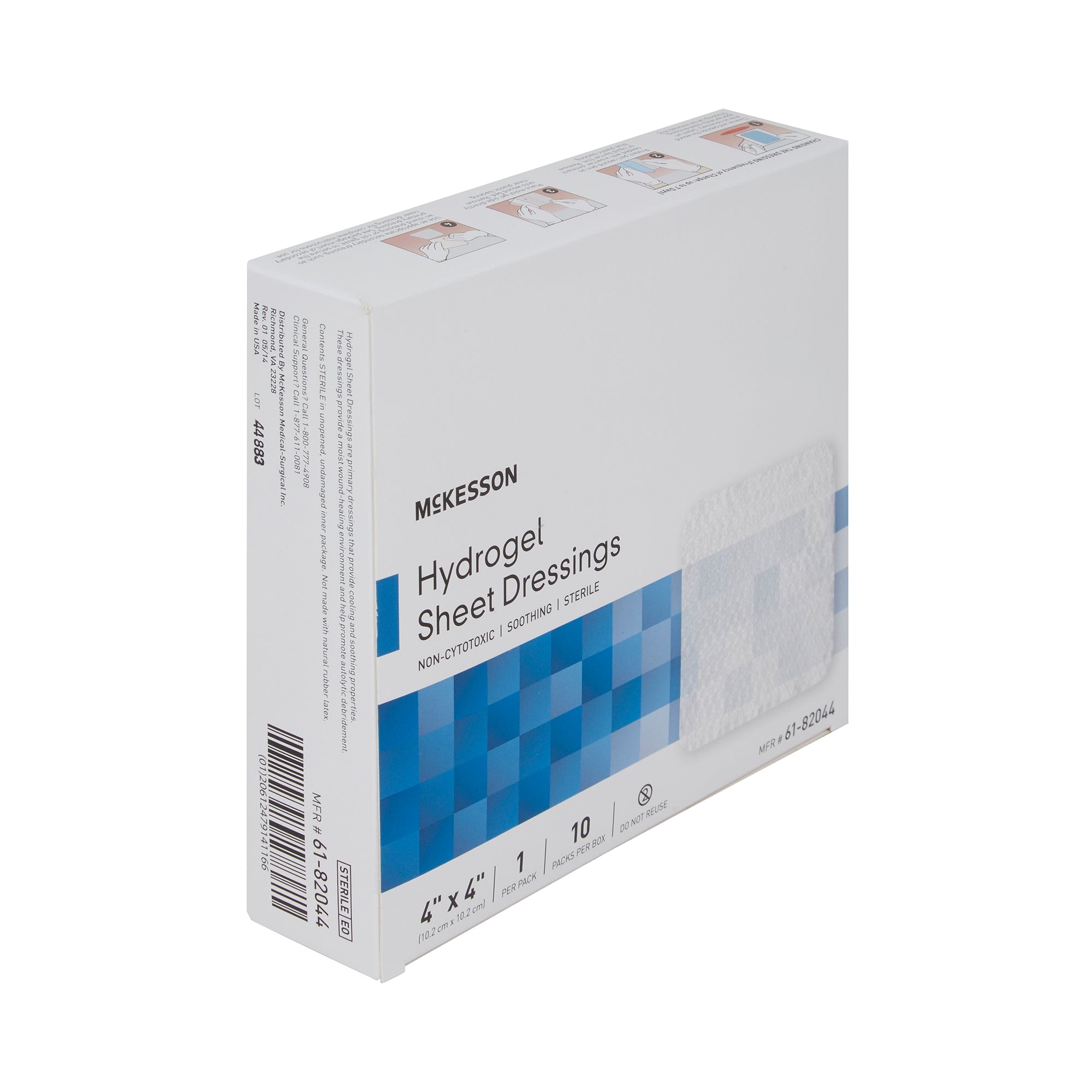 McKesson Hydrogel Dressing, 4 x 4 Inch