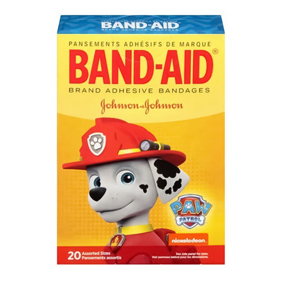 Band-Aid® Kid Design (Paw Patrol) Adhesive Strip, Assorted Sizes — Box of 20