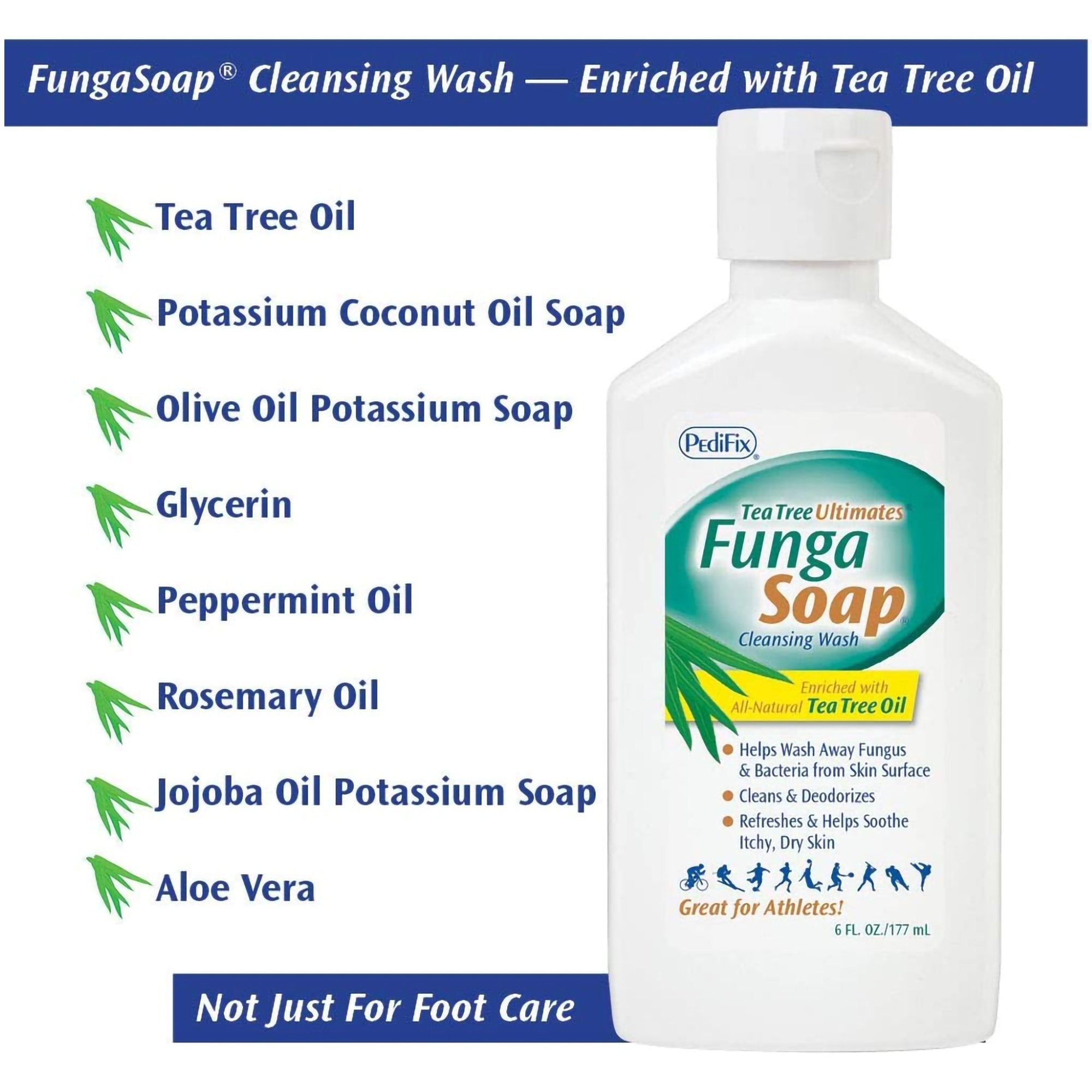 Tea Tree Ultimates FungaSoap – Tea Tree-Infused Cleansing Wash, 13.5 ounces