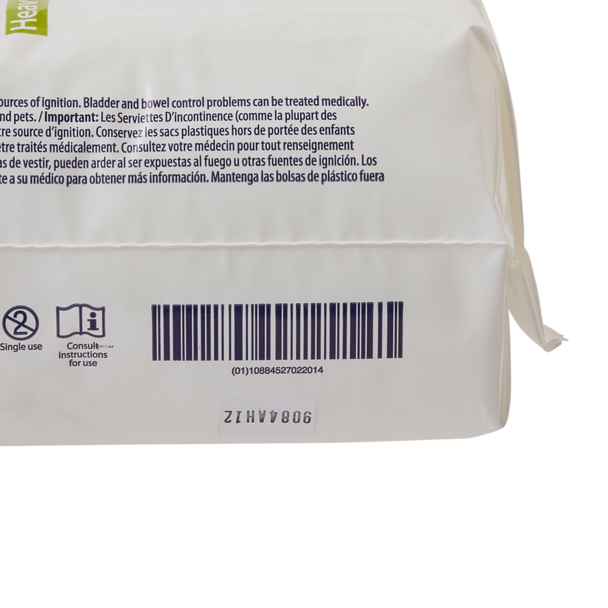 Sure Care Bladder Control Pads, Heavy Absorbency, 4 x 12.5 Inch