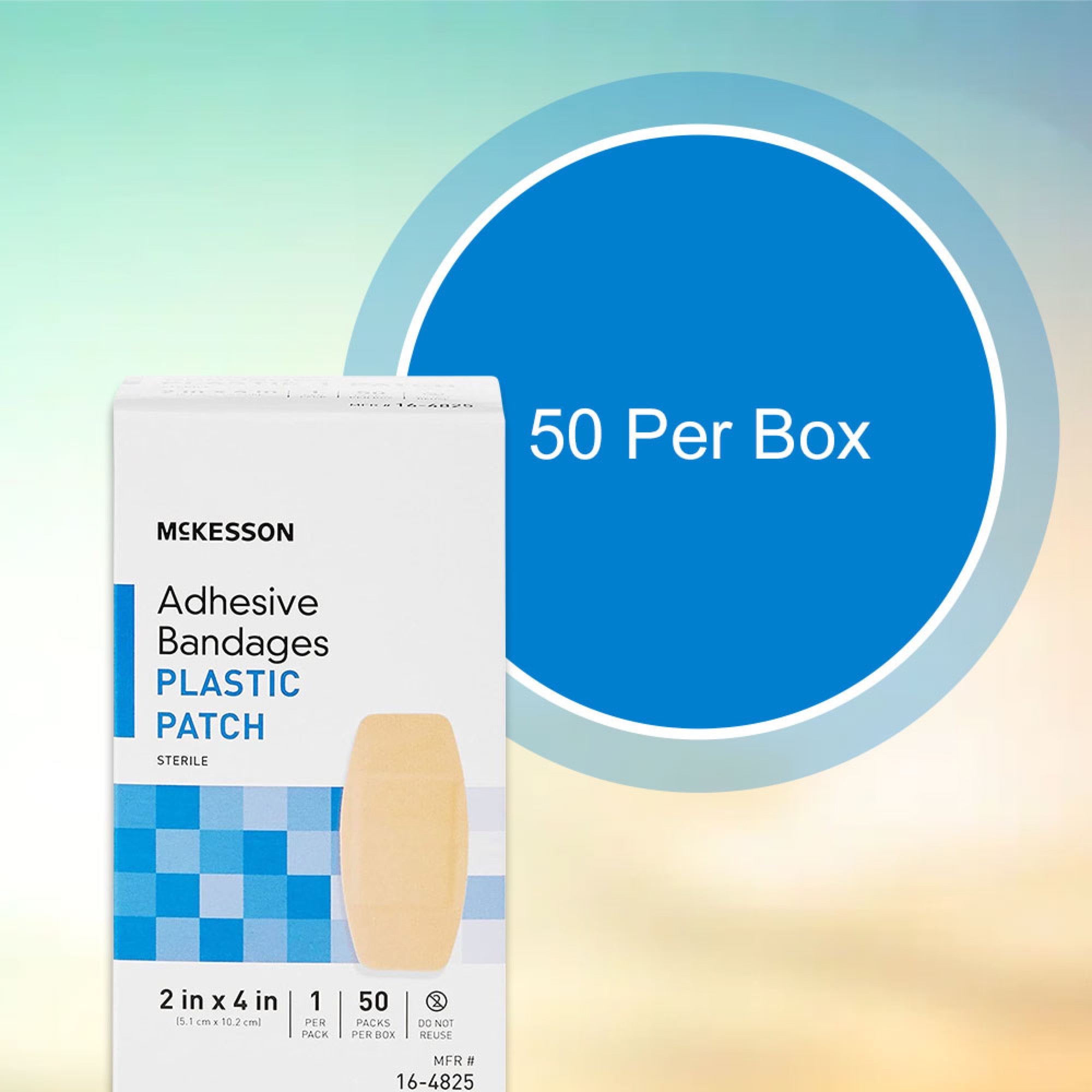 McKesson Tan Adhesive Strip, 2 x 4 Inch
