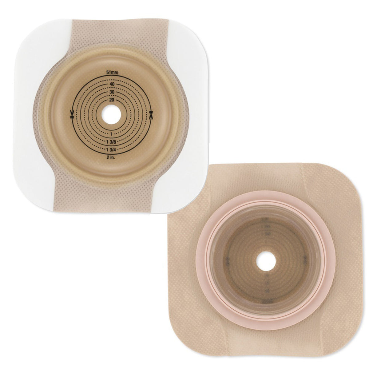 CeraPlus™ Soft Convex Skin Barriers with Integrated Floating 57 mm Flange — Box of 5