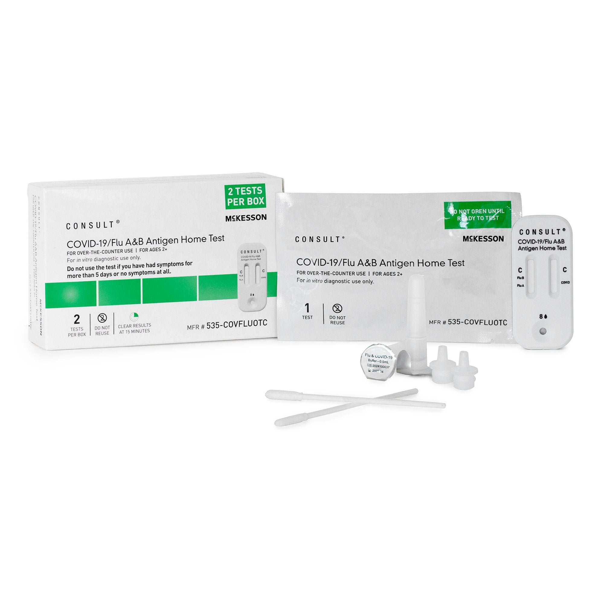 McKesson Consult COVID-19/Flu A & B Antigen Home Test