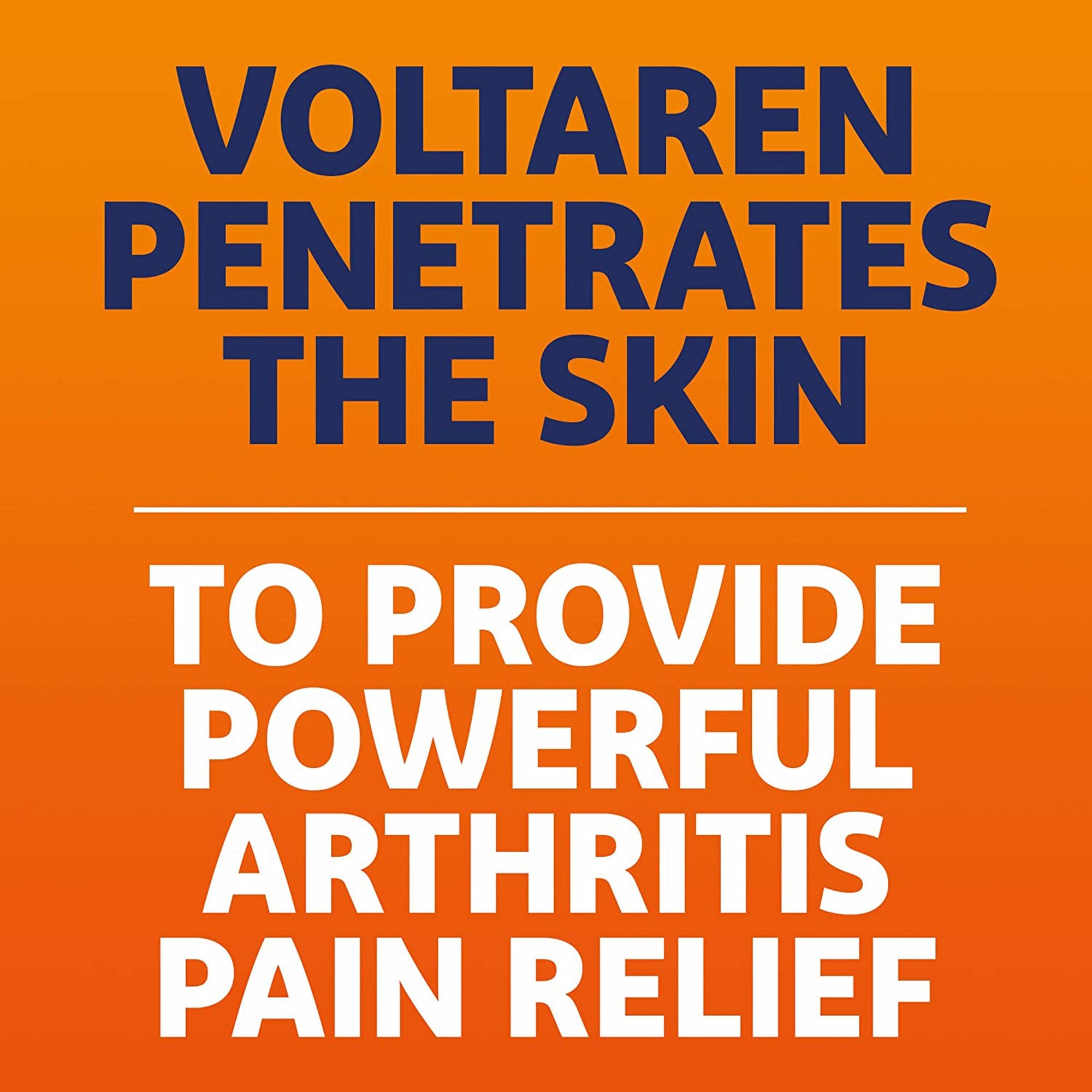 Voltaren Diclofenac Sodium Topical Pain Relief