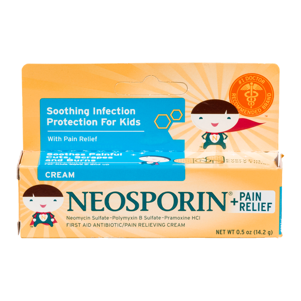 Neosporin® + Pain Relief for Kids First Aid Antibiotic, 0.5 oz. Tube