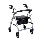 McKesson Folding Aluminum Four-Wheel Rollator, Silver