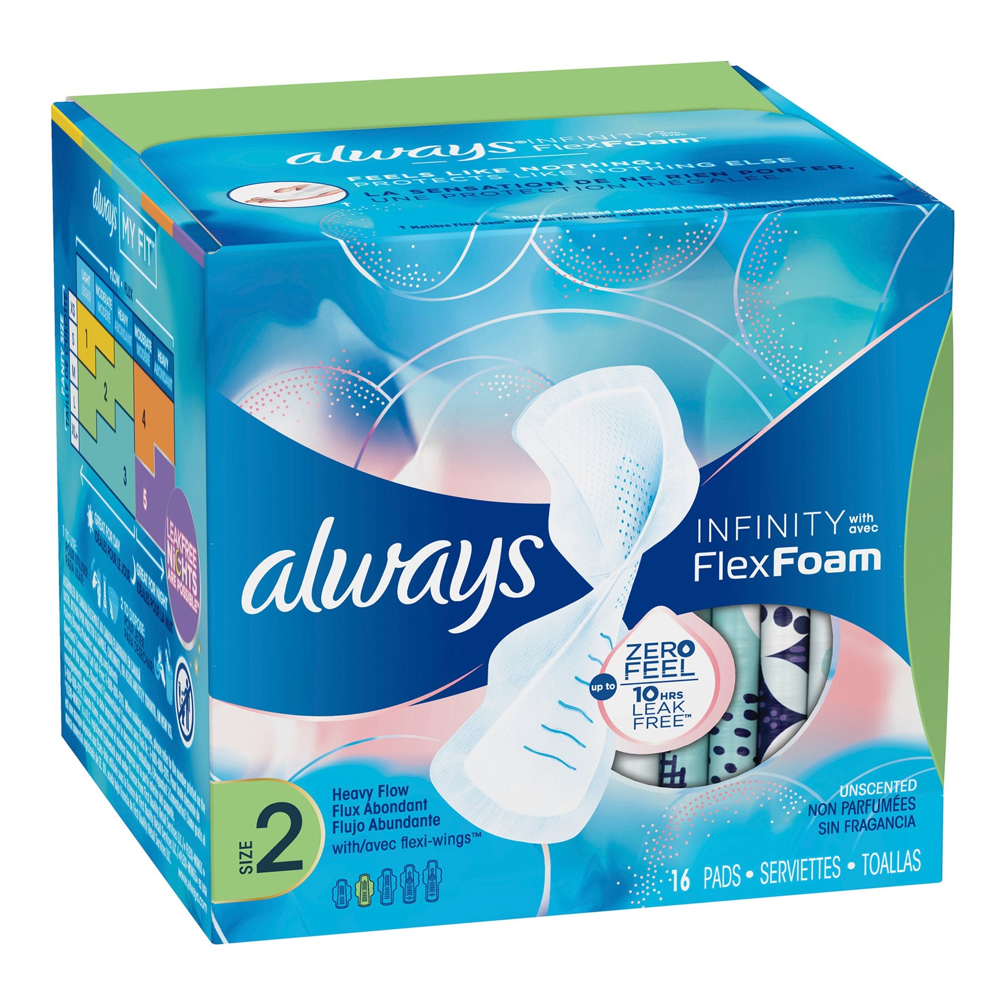 Always Infinity Super Pads with Wings, Size 2
