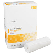 McKesson hook-and-loop closure Elastic Bandage, 6 Inch x 5 Yard