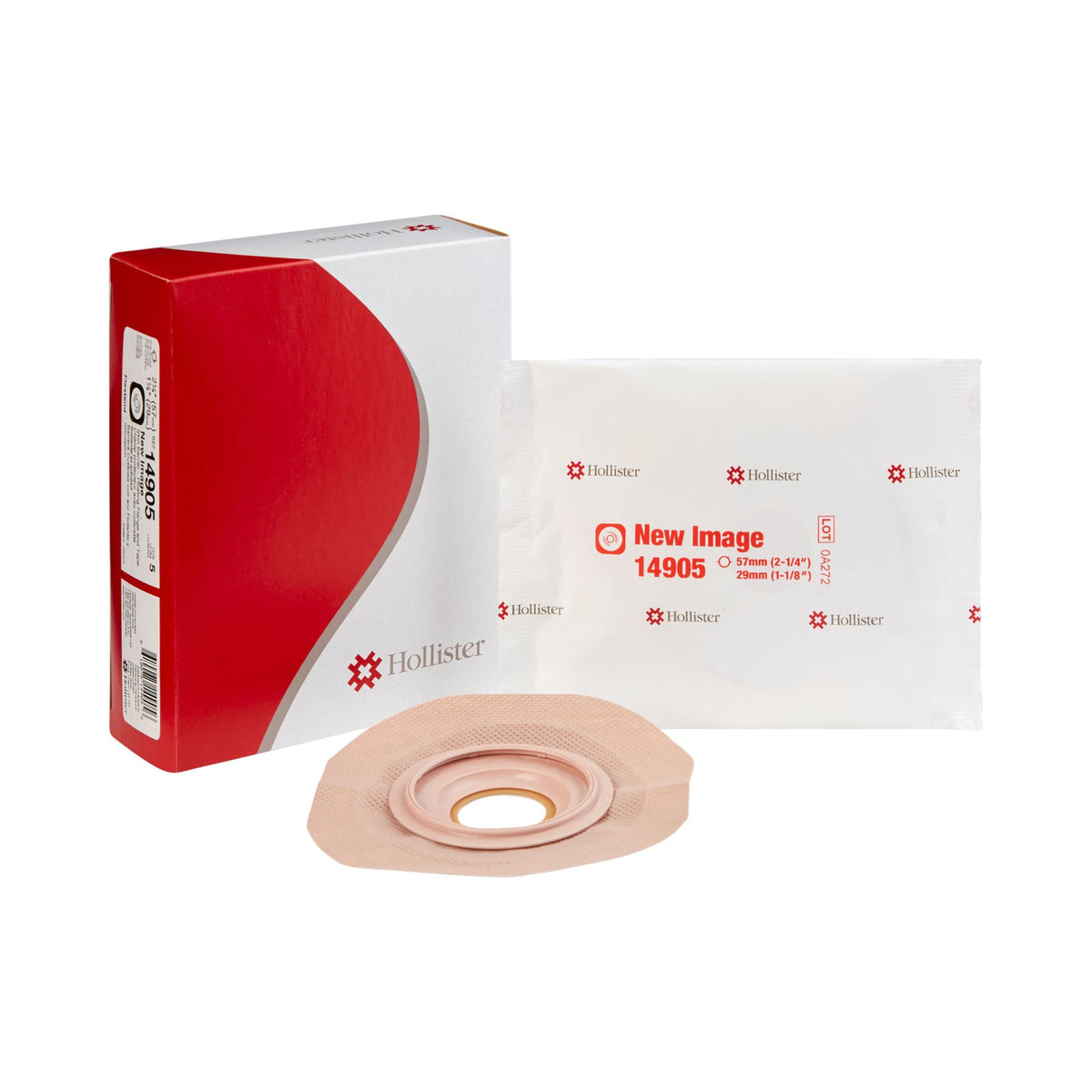 New Image Convex FlexTend™ Colostomy Skin Barrier With 1 1/8 Inch Stoma Opening — Box of 5