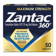 Zantac 360°™ Acid Reducer Maximum Strength Tablets