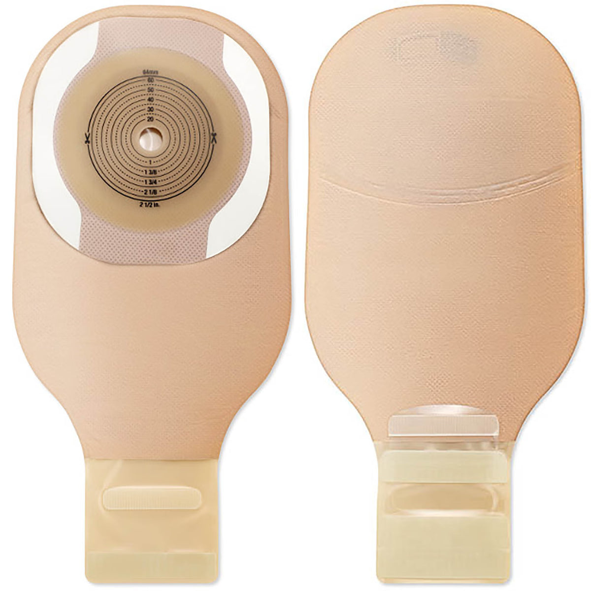 Premier™ 8901 One-Piece Beige Ostomy Pouch, Cut to Fit Stomas up to 64 mm — Box of 10