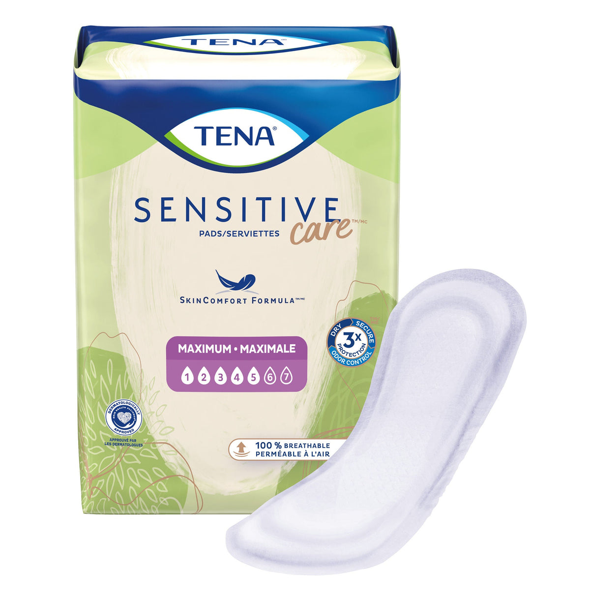 Tena® Intimates™ Maximum Bladder Control Pad, 13-Inch Length — Bag of 56