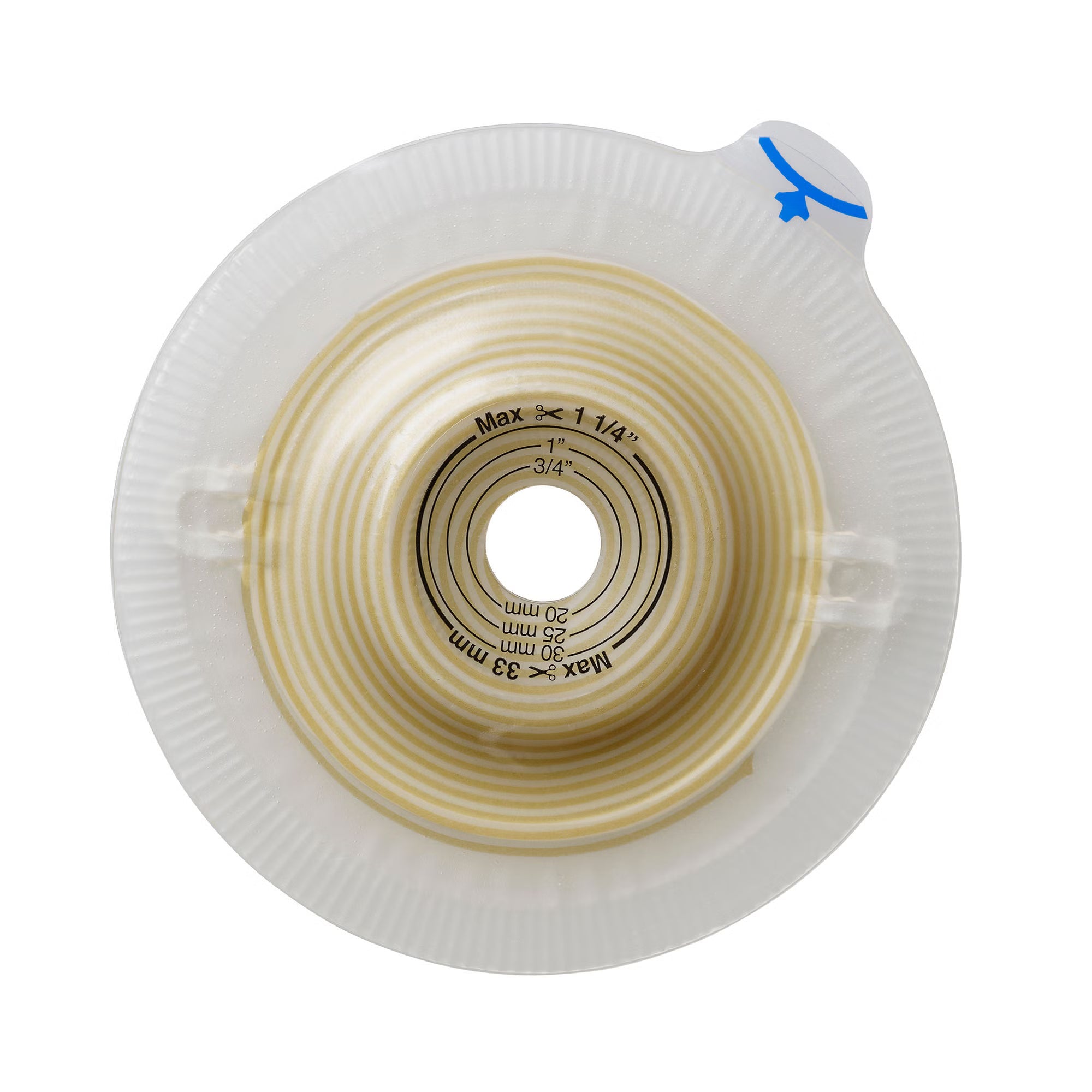 Assura® Deep Convex Ostomy Barrier, 25 mm Stoma Opening, Red Match