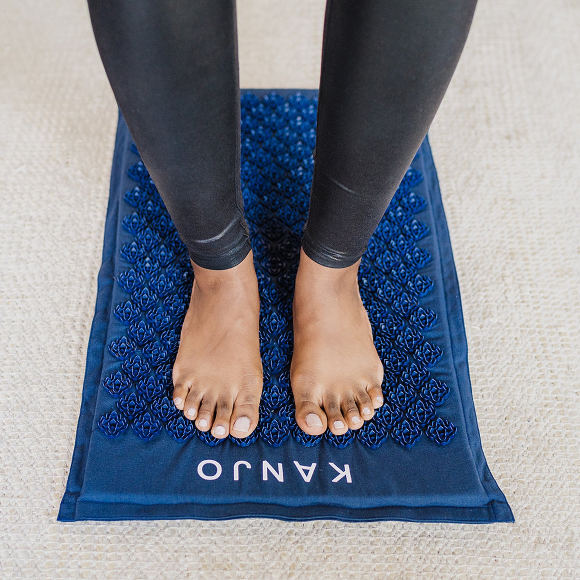 Kanjo Memory Foam Acupressure Mat Set, Dark Blue