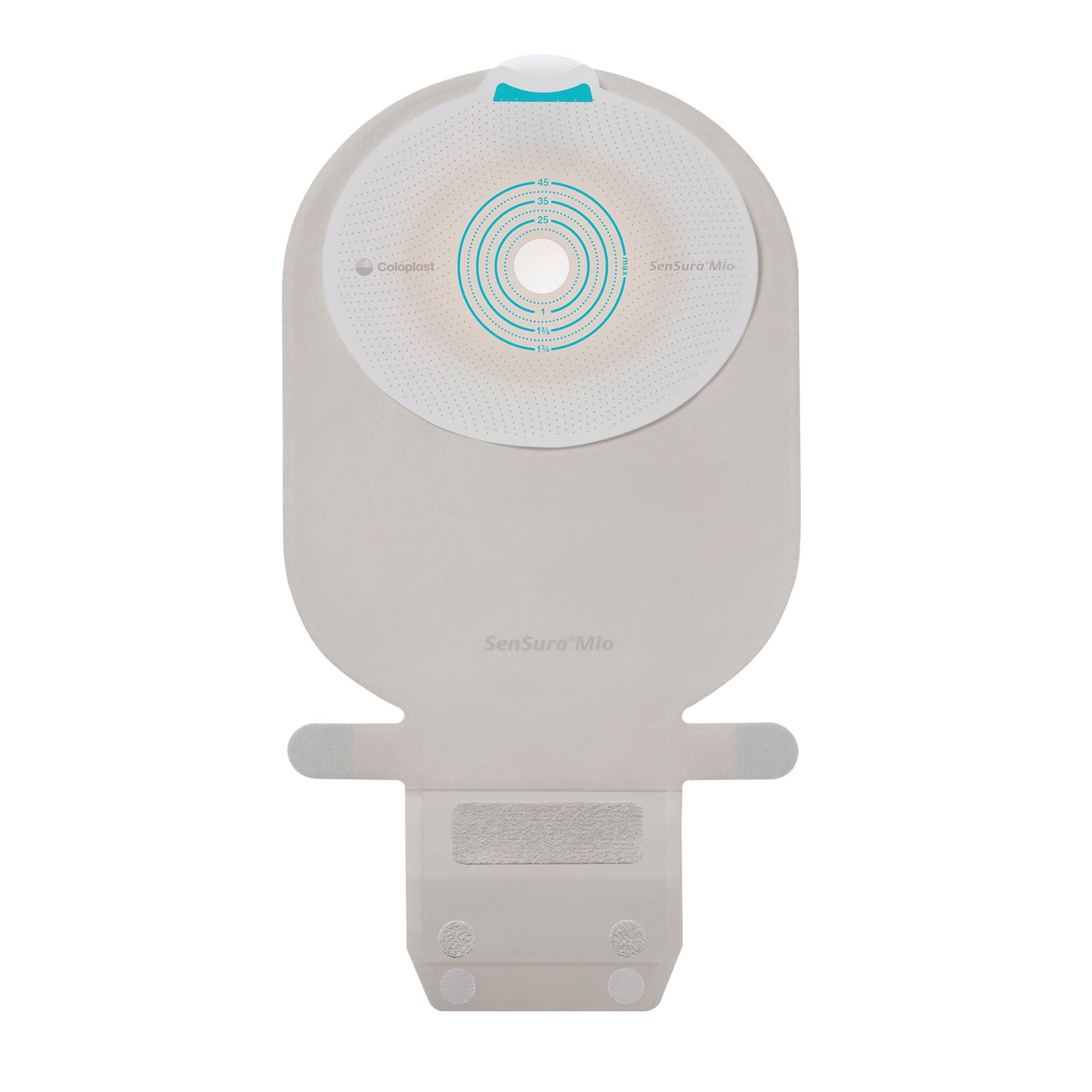 SenSura® Mio Flat 1-Piece Transparent Ostomy Pouch, 50 mm Stoma