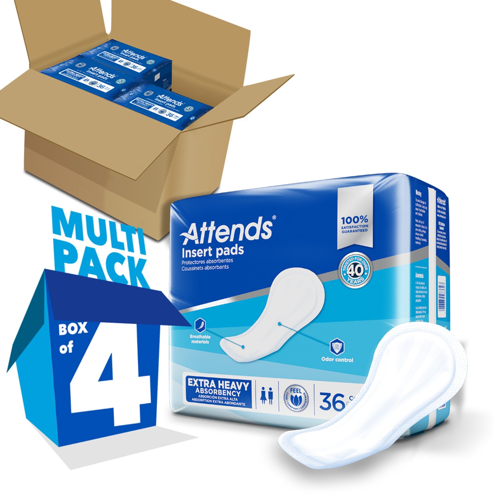 Attends Insert Pad Incontinence Liner