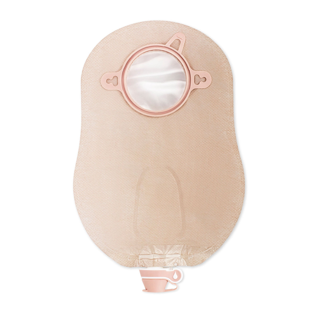 New Image™ 18922 Two-Piece Ultra-Clear Urostomy Pouch, 44 mm Flange, Green Match — Box of 10